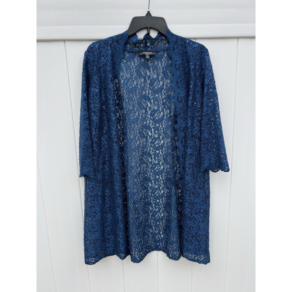 VTG RM Richards Black Lace Cardigan Floral Whimsigoth Petite 10P